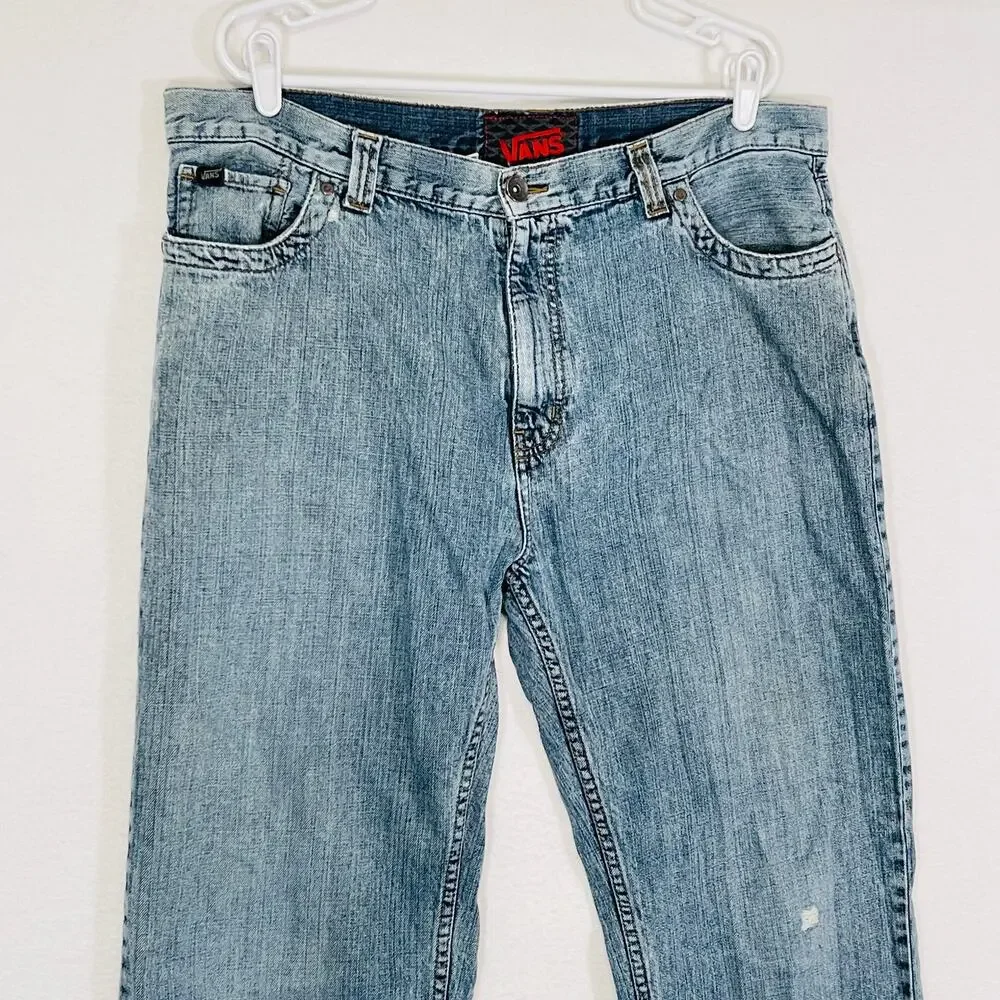 Vans Jeans Men’s 36x34 Relaxed Baggy 90s y2k Skateboarding Grunge 100% Cotton